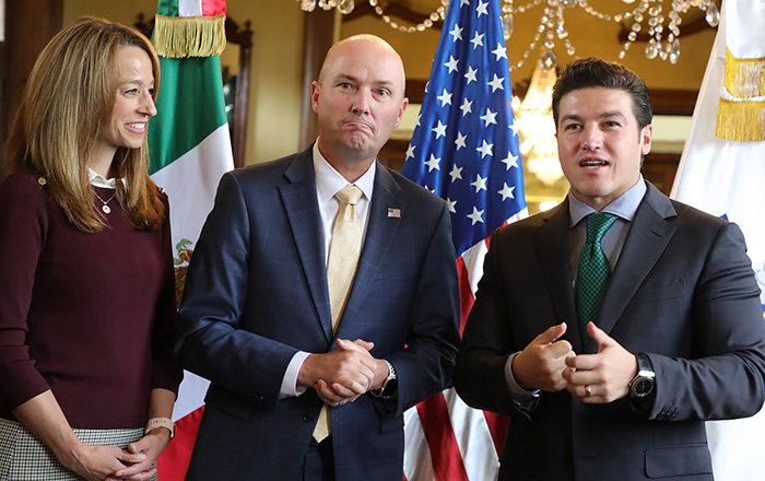 Promueve Samuel García reunión entre gobernadores de México y EU 2 04 Visita Gobernador de Utah