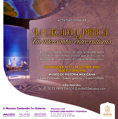 Actividades familiares y lúdicas en Museo de Historia Mexicana 1 Captura de pantalla 2023 10 03 a las 4.42.14 p. m