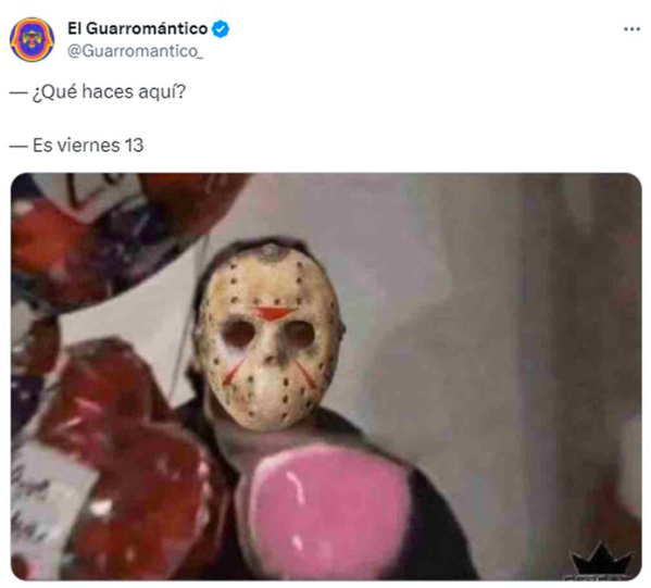 Viernes 13: Los memes para burlarse del día de la 'mala suerte' 2 Captura de pantalla 2023 10 13 a las 11.14.56 a. m