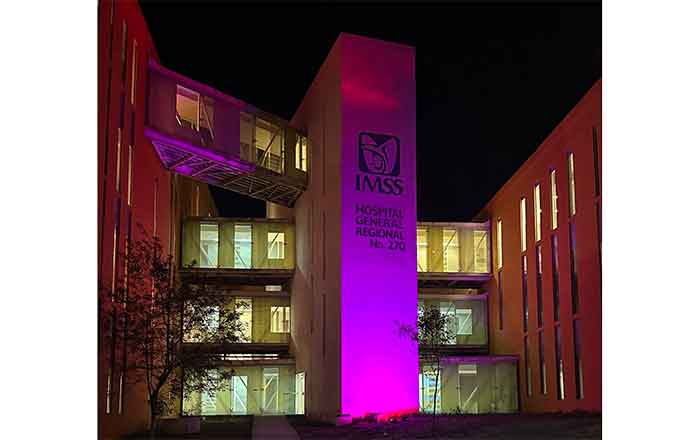 IMSS Tamaulipas de rosa por prevención del cáncer de mama 1 IMSS ROSA 2