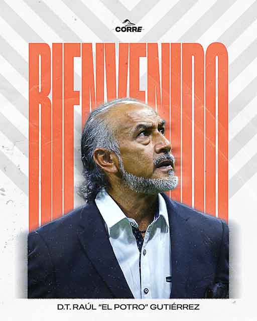 'Potro' Gutiérrez, nuevo DT de Correcaminos 1 POTRO