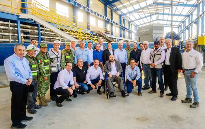 Samuel y AMLO supervisan planta de bombeo del Cuchillo II 1 SAMUEL 2 5