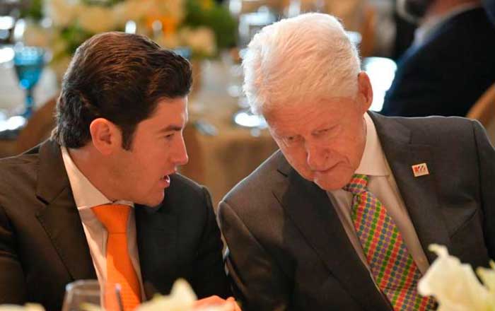 Asiste Samuel García a encuentro 'Situación Mundial' con Bill Clinton 1 bil