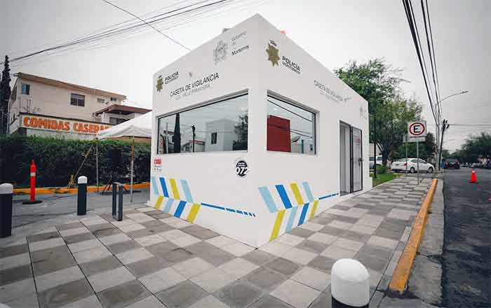 En Monterrey modernizan caseta en colonia Valle de Primavera 1 CASETA