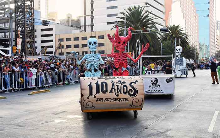 Realizan desfile Día de Muertos en la CDMX; acuden un millón 250 mil personas 4 DESFILE 4