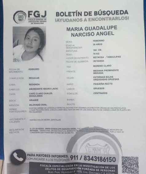 Piden justicia familiares de joven madre asesinada en Reynosa 2 MARIA