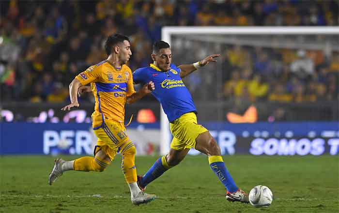 Nada para nadie, Tigres empata 1-1 con América en la ida de la final 8 TIGRES 4