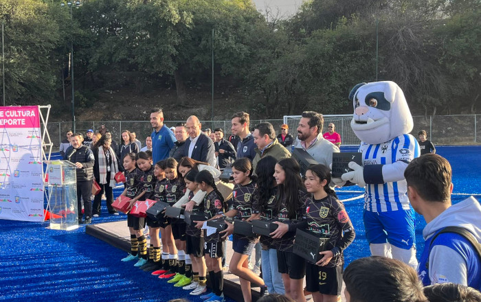 Entrega Rayados canchas de futsiete al municipio de Guadalupe 1 416691422 1380127822603822 8003886230504990 n