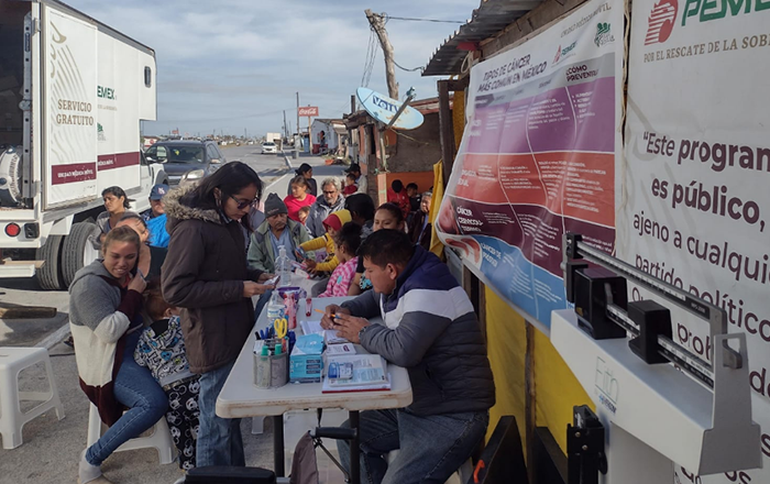 Beneficia Brigada Médica Móvil de Pemex a 350 habitantes de la Playa Bagdad 2 mat1