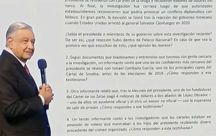 Sheinbaum defiende a AMLO tras reportaje de NYT; califica de 'burda' 1 AMLO 6