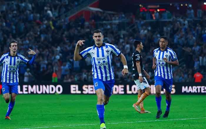 Vence Rayados a Tuzos 3-2 y son líderes generales 6 BERTERAME 2