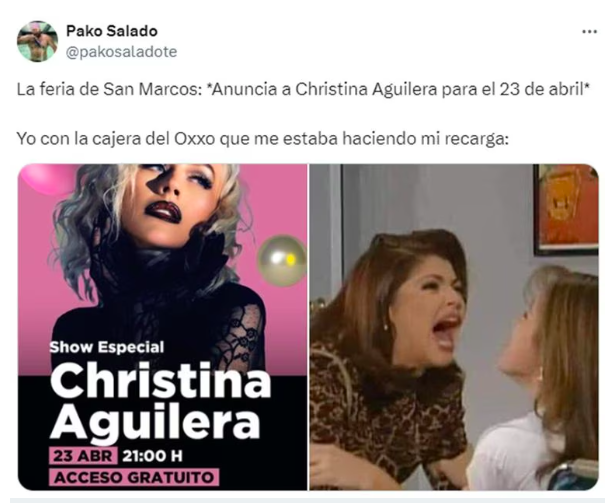 Memes de los artistas invitados a la Feria de San Marcos 2024 2 Captura de pantalla 2024 02 27 a las 12.14.22 p. m