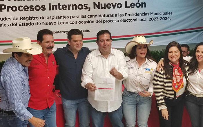 Se registran pre candidatos del PRI a alcaldías de Nuevo León 2 JOSE LUIS GARZA
