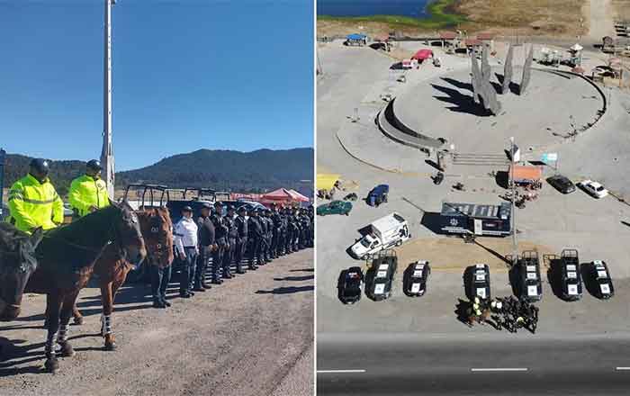 Con drones y cámaras buscan resguardar a turistas en La Marquesa 1 LA MARQUESA