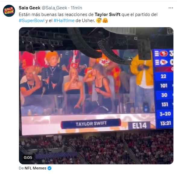 Los mejores memes del Super Bowl y la Taylor Swift 8 MEME 7