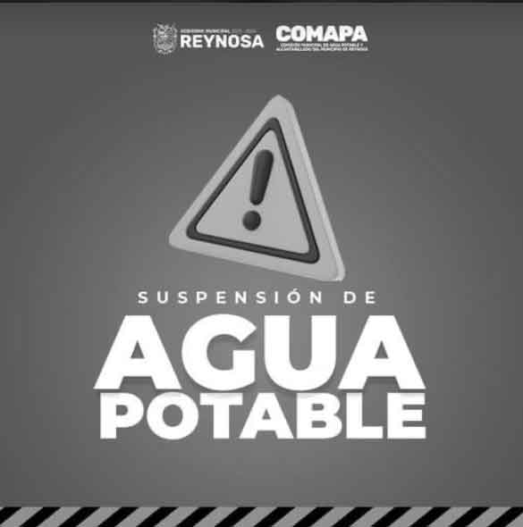 Este lunes hay suspensión de agua en varias colonias de Reynosa 1 ANUNCIO 1