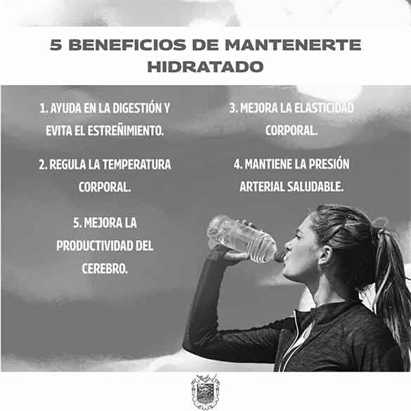 Recomiendan mantenerse hidratados ante altas temperaturas 1 CARTEL