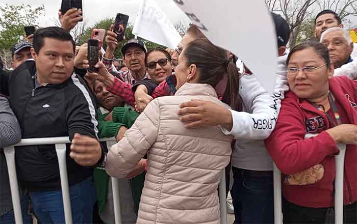 Claudia Sheinbaum lleva su mensaje de trasformación a Río Bravo 1 CLAUDIA 12