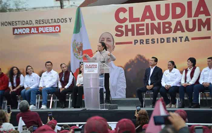 Claudia Sheinbaum lleva su mensaje de trasformación a Río Bravo 2 CLAUDIA 3 1