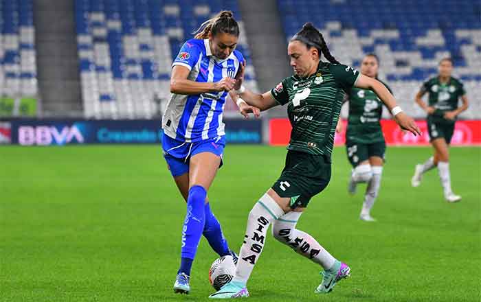 Sin problemas Rayadas golea 6-0 a Santos 9 DOS