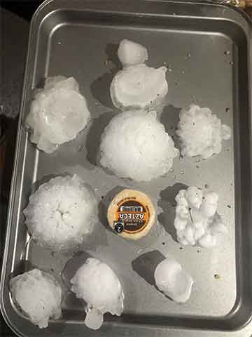 Granizada azota región de Coahuila; parecen bolas de tenis 1 GRANIZO 2