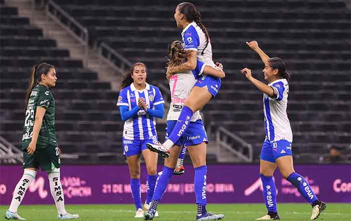 Sin problemas Rayadas golea 6-0 a Santos 2 UNA