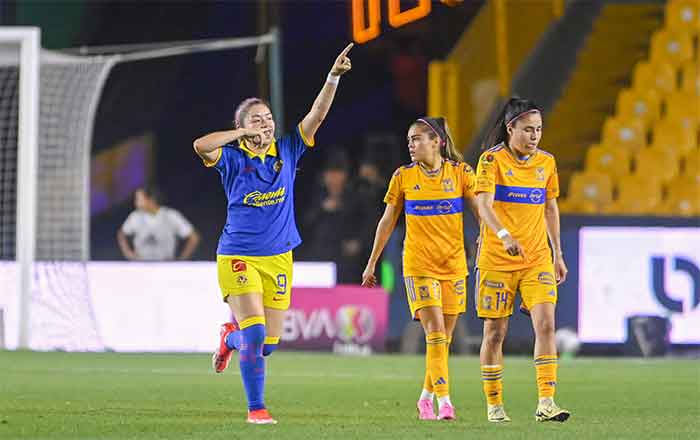 Adiós al invicto; América vence 2-1 a Tigres Femenil 7 AMERICA FEM 3