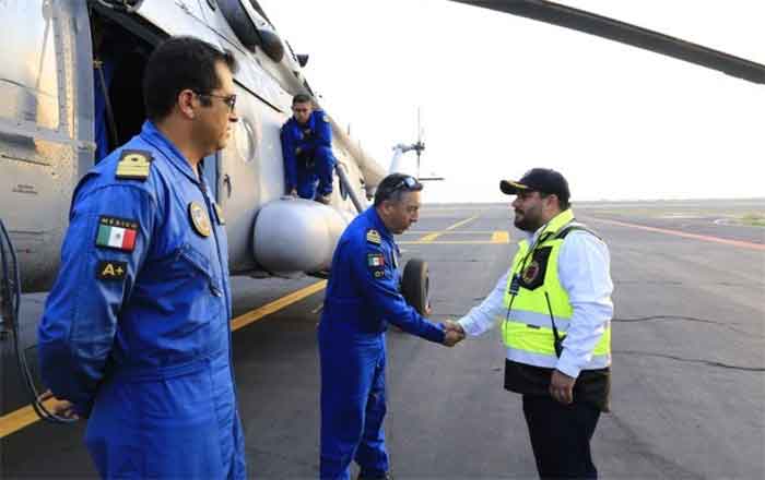 Gestionado por Américo, helicóptero de la SEMAR combatirá incendio forestal 1 HELICOPTERO 2