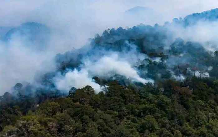 Avanza el combate de incendio en la Sierra de Santiago 1 SANTIAGO 2 5