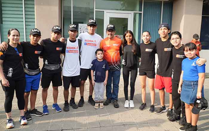 Celebra la UAT con gran éxito rodada deportiva familiar 1 UAT 2