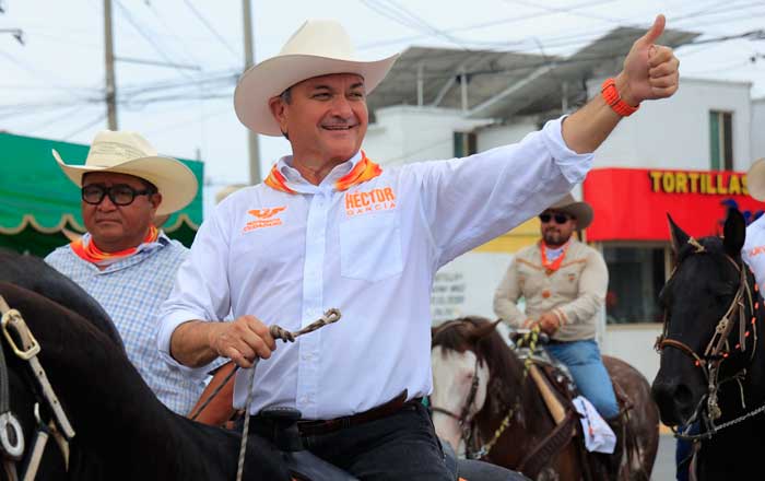 Cabalga Héctor García rumbo a la Alcaldía de Guadalupe 2 gar
