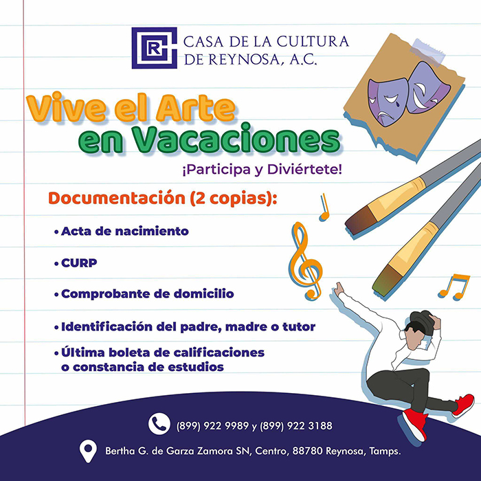 Invita Casa de la Cultura a Curso de Verano 1 449332784 813330520904072 8945094754307242435 n
