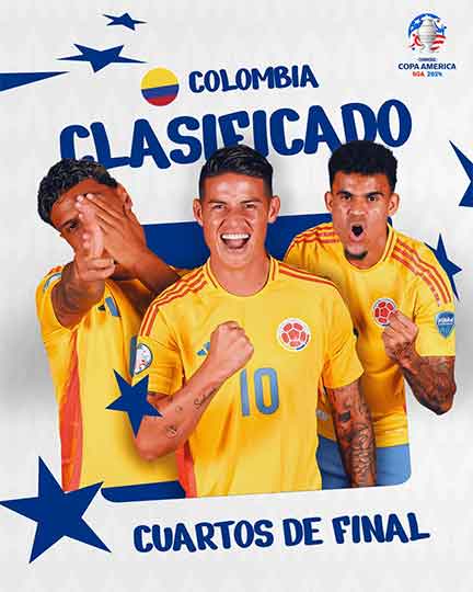 Colombia vence 3-0 a Costa Rica y califica sin problemas 1 COLOMBIA 32
