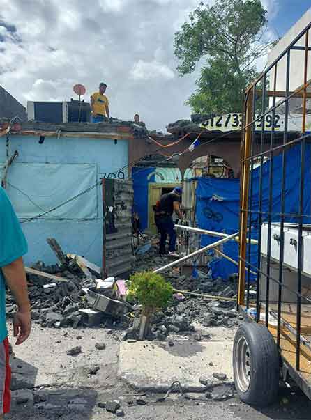 Deslave en Cerro del Topo Chico ocasiona daños a viviendas 1 DERRUMBE