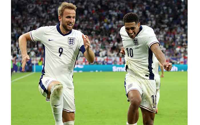 Inglaterra a cuartos de final de la Eurocopa 1 INGLATERRA 2