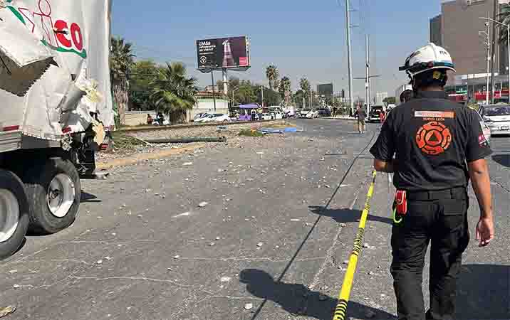 Reportan dos muertos tras choque de trailer con tren en Monterrey 1 CHOQUE 2 2