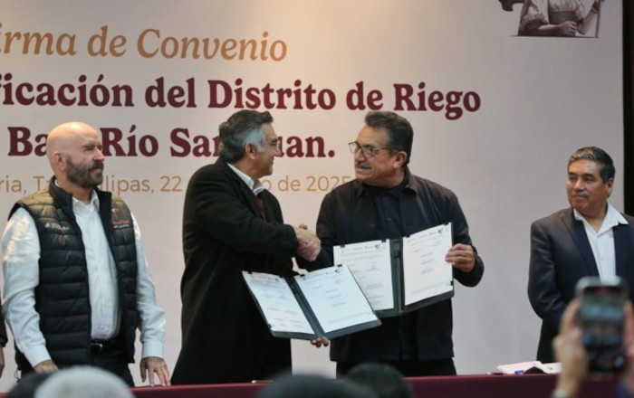 Firman acuerdo en Tamaulipas; tecnificarán Distrito de Riego 026 con inversión de 4,100 MDP 1 474391123 1153789236464995 3749156972157878477 n