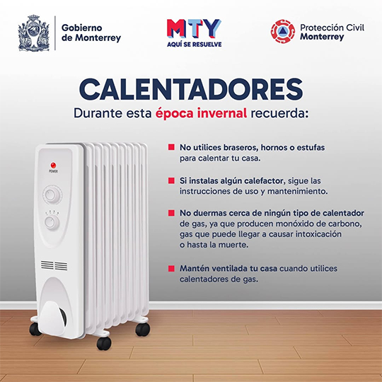Emiten recomendaciones para el uso de calentadores 1 CALENTADOR