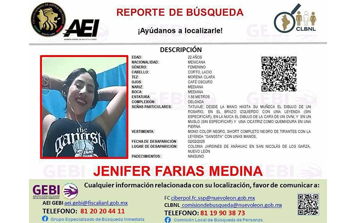 Reportan desaparición de dos amigas en San Nicolás 1 JENIFER