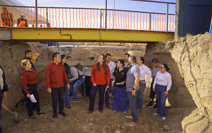 Carmen Lilia supervisa obras de drenaje en Nuevo Laredo 1 NUEVO LAREDO 2 2