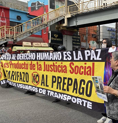 Protestan contra el transporte en Monterrey 1 PROTESTA 2 1