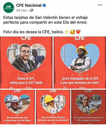 Amor al estilo CFE 1 SAN VALENTIN CFE 2