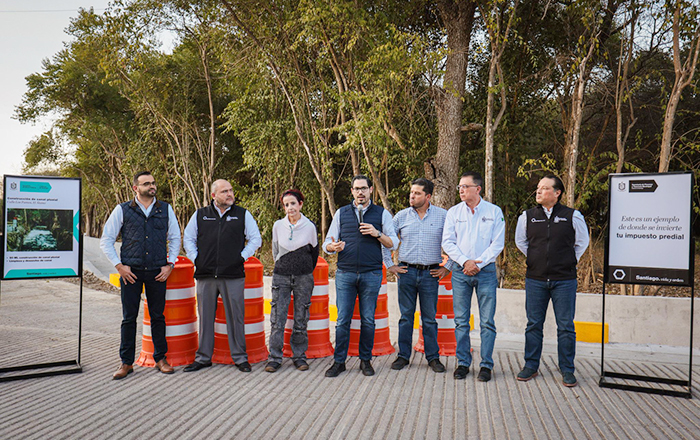 Entregan canalización de pluvial en Santiago 1 SANTIAGO 2 5