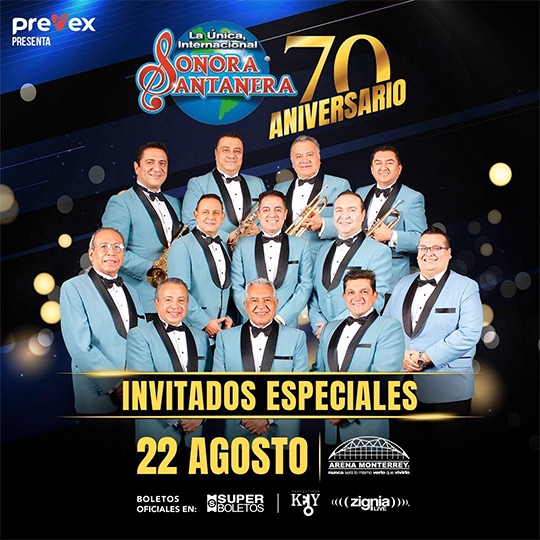 Sonora Santanera celebrará sus 70 años en Monterrey 1 SONORA 2