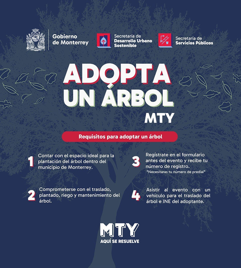 Invita Monterrey a participar en el programa 'Adopta un árbol Mty' 1 bd383dac 887a 4e2d bf7a 6c60ef63166a