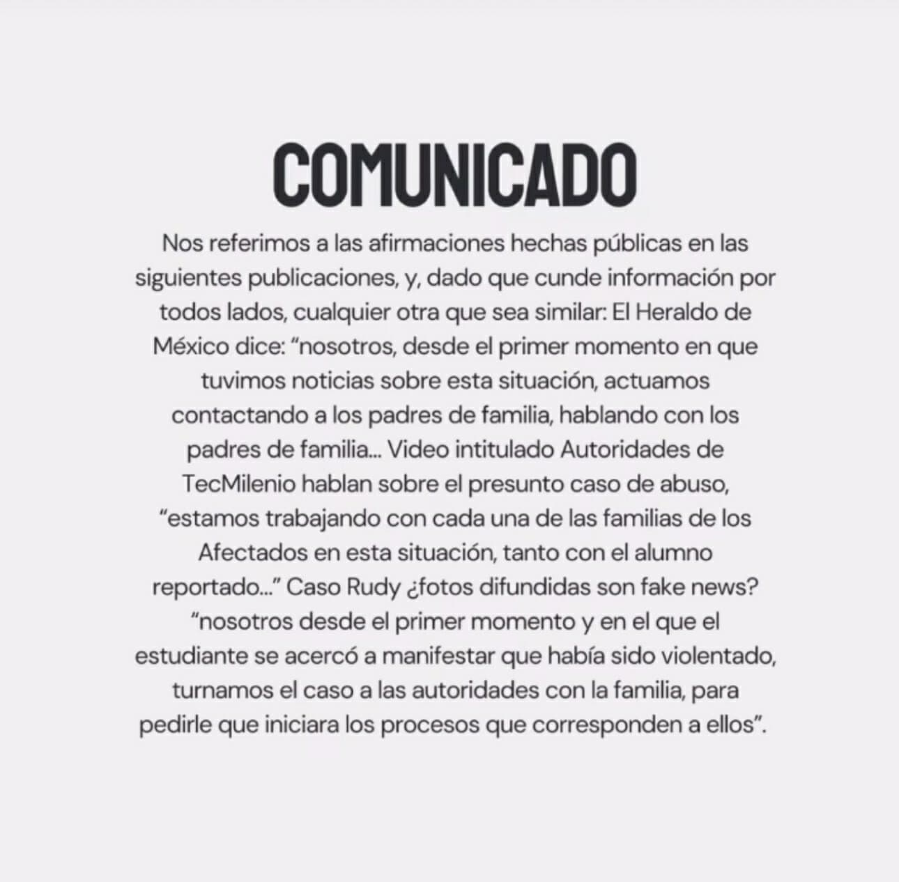 Desmienten padres de Rudy declaraciones del Tec Milenio 2 2 3