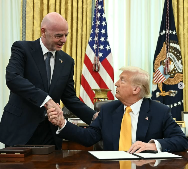 Trump reafirma el apoyo a los torneos de la FIFA: Gianni Infantino 1 475242372 651872557386552 6678719524257893515 n