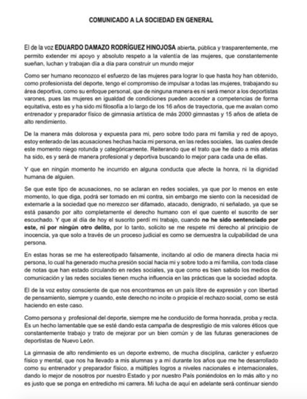 Fiscalía del Estado confirma 7 denuncias contra Damazo ‘N’, quien niega acusaciones 3 476480925 1342617616944719 1532650994014428839 n