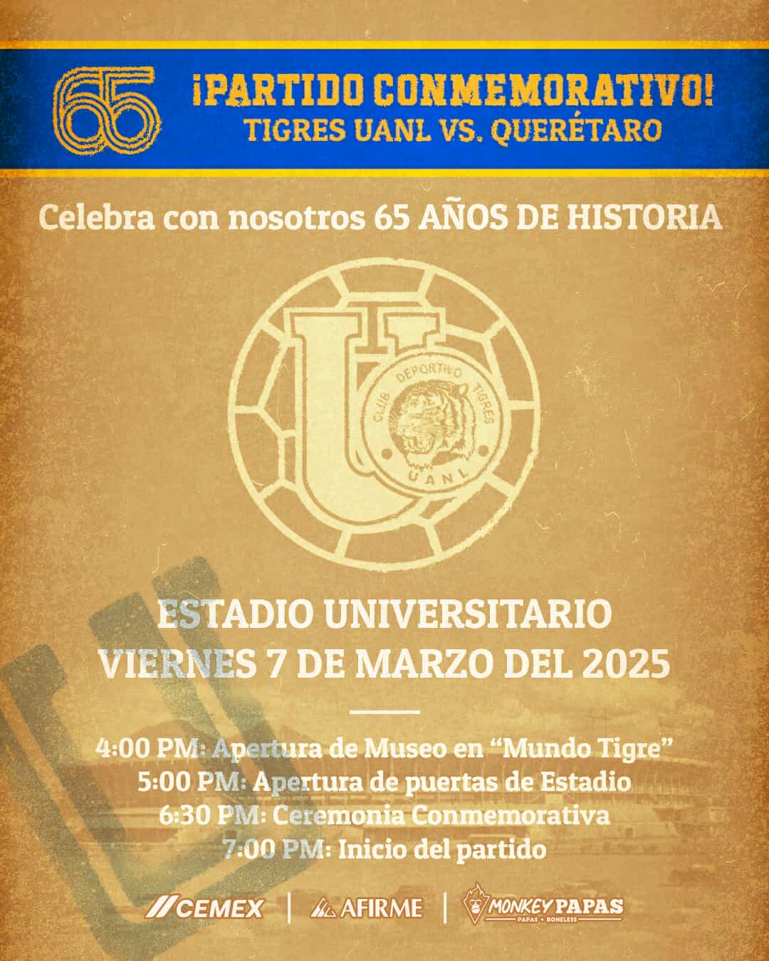 Celebrará Tigres 65 aniversario con campaña ‘Para Siempre’ 7 476486138 996466892366377 167016239255707275 n