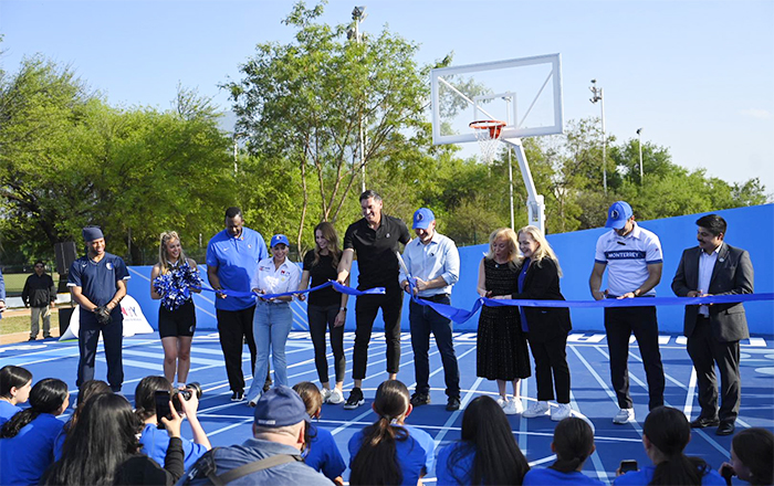 Inauguran cancha de basquetball de Dallas Mavericks en Monterrey 3 CANCHA